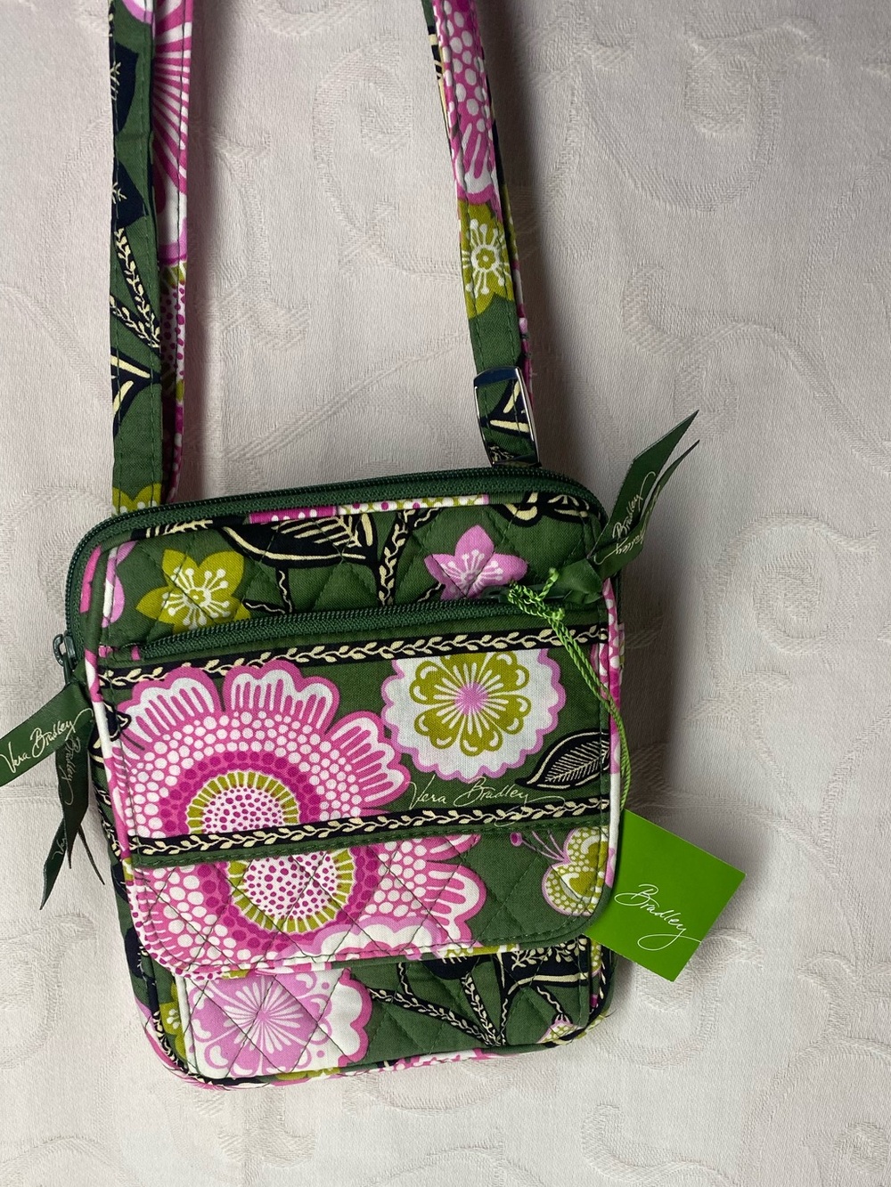 NWT Vera Bradley Mini Olivia Pink Hipster Crossbody Bag